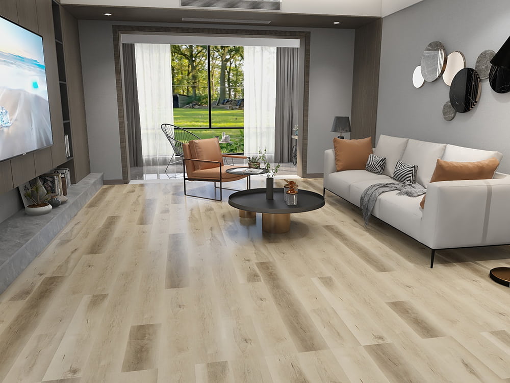 พื้น LVT แบบแห้งกลับ