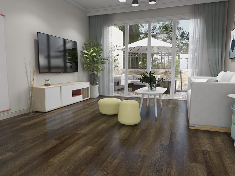 พื้น LVT แบบแห้งกลับ